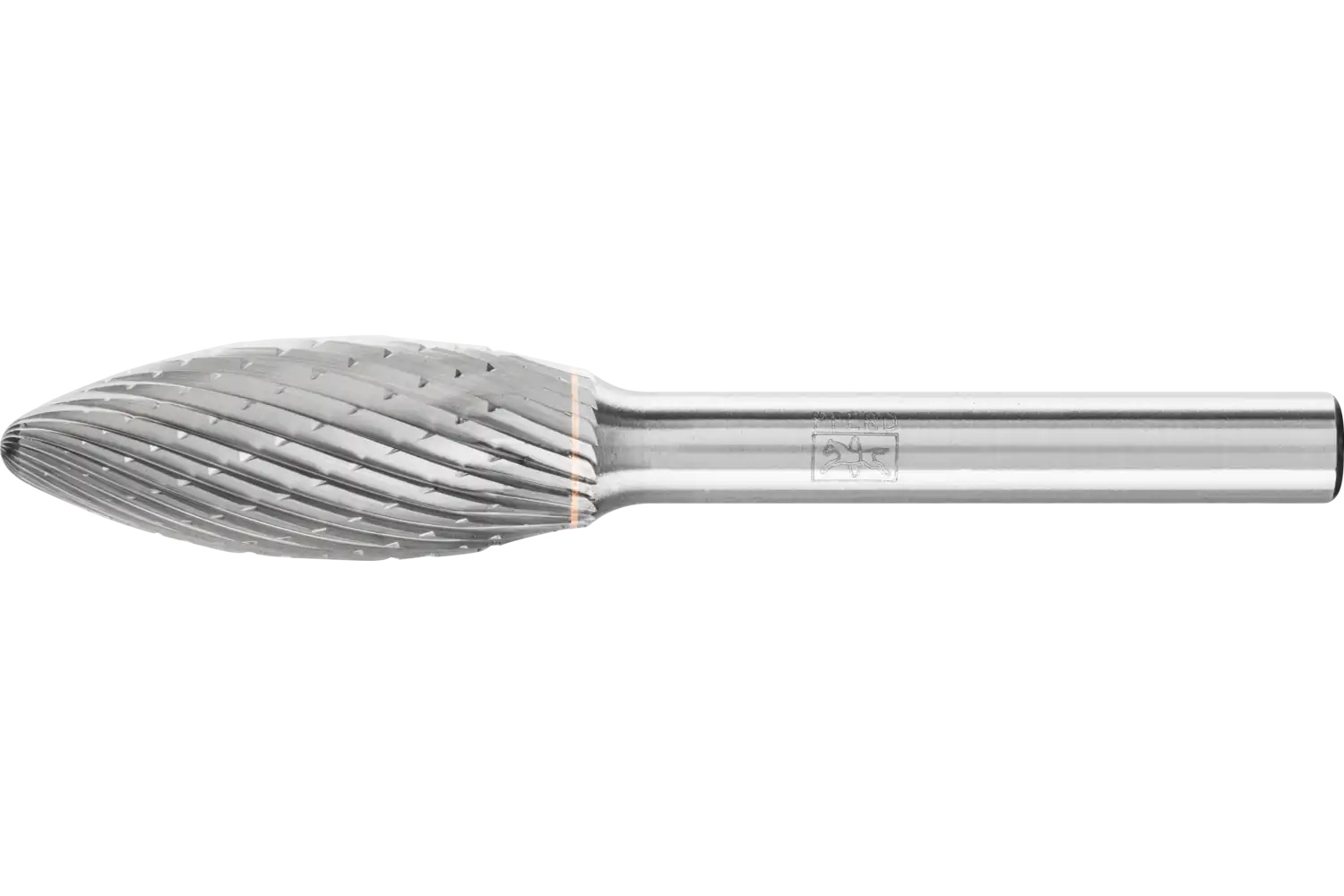 Picture of Pferd Carbide Bur SH-5 Flame Shape ALU Cut 1/2" x 5/4" x 1/4" Shank